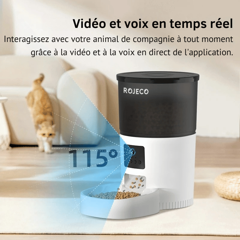 Distributeur De Croquettes Pour Chat Connecté