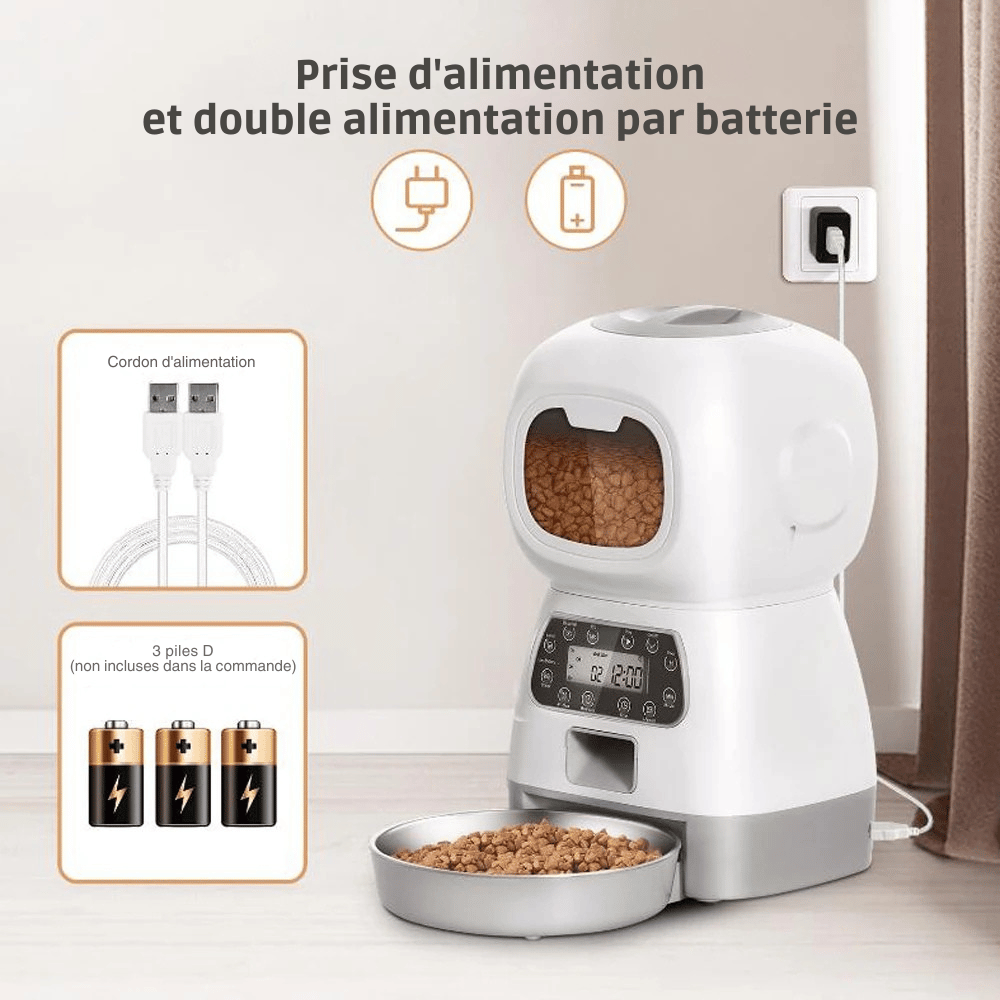 Distributeur De Croquettes Pour Chien Programmable