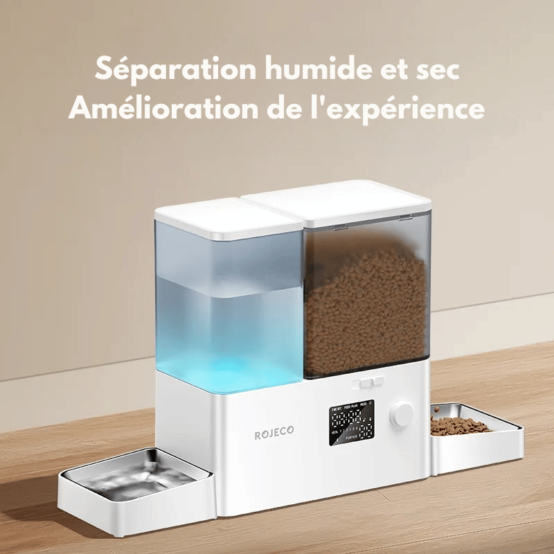 Distributeur Automatique De Croquettes Et D'eau Pour Chat