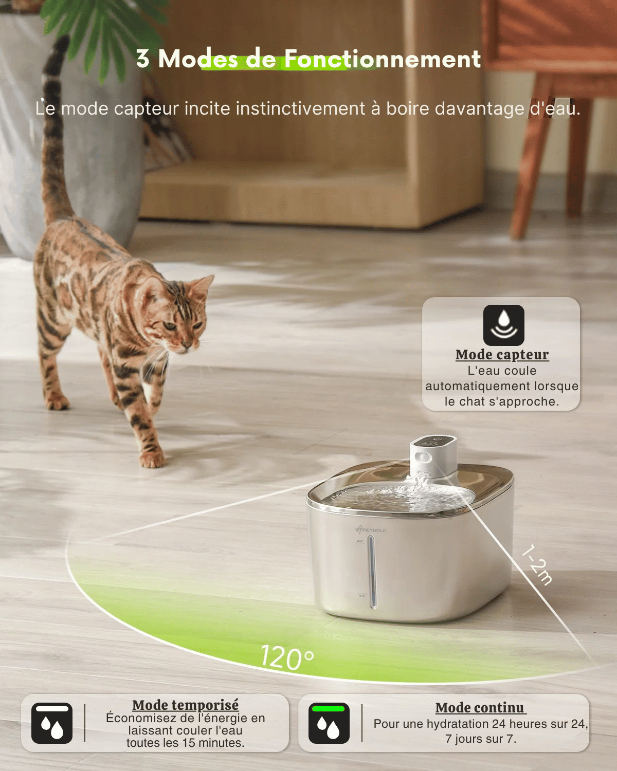 Fontaine à Eau Chat Sans Électricité