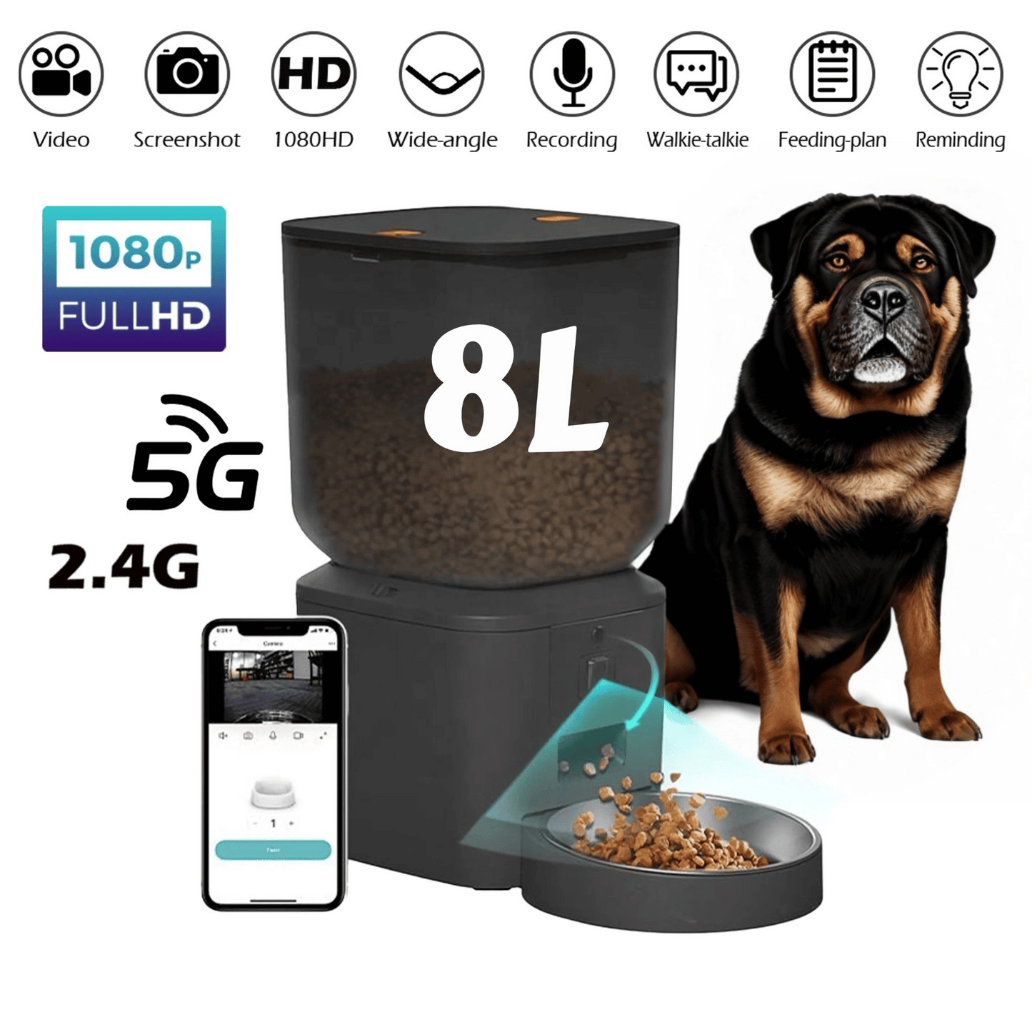 Distributeur De Croquette Pour Gros Chien Automatique