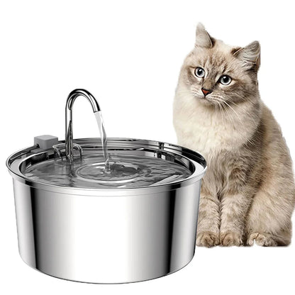 Fontaine à Eau Inox Chat